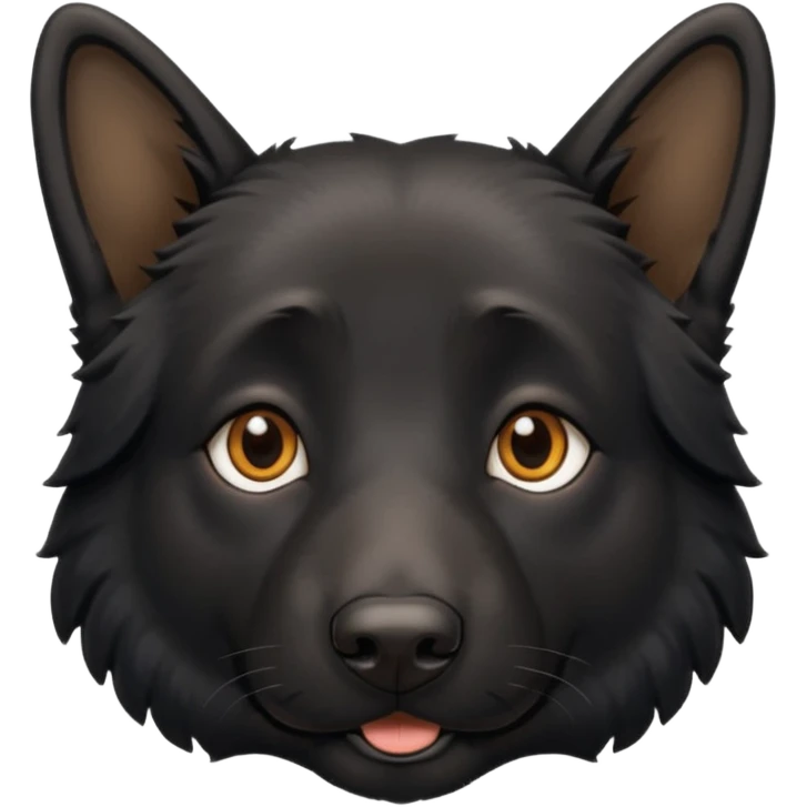 black german shepherd brown eyes  emoji