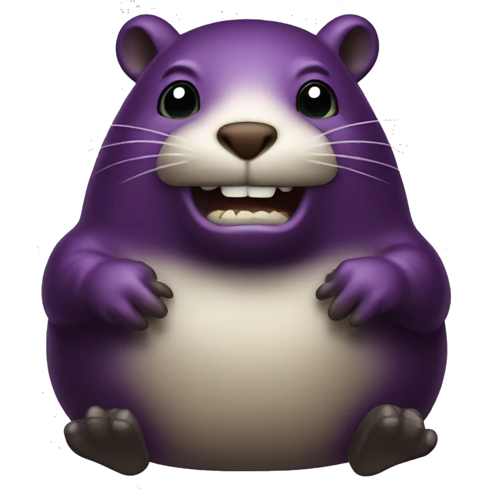 eggplant beaver emoji