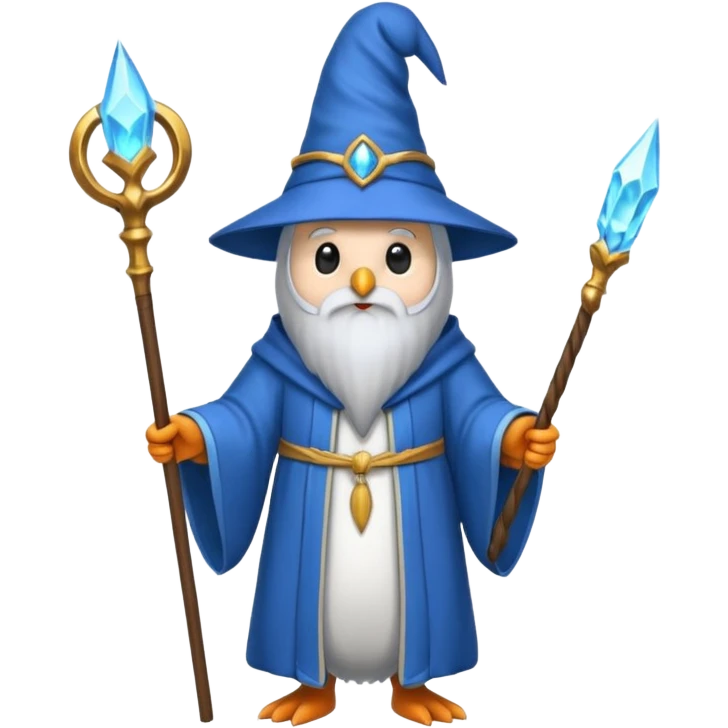 Penguin Wizard emoji