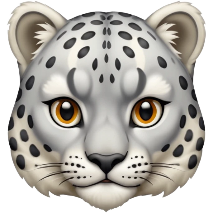 Deformed Snow leopard emoji