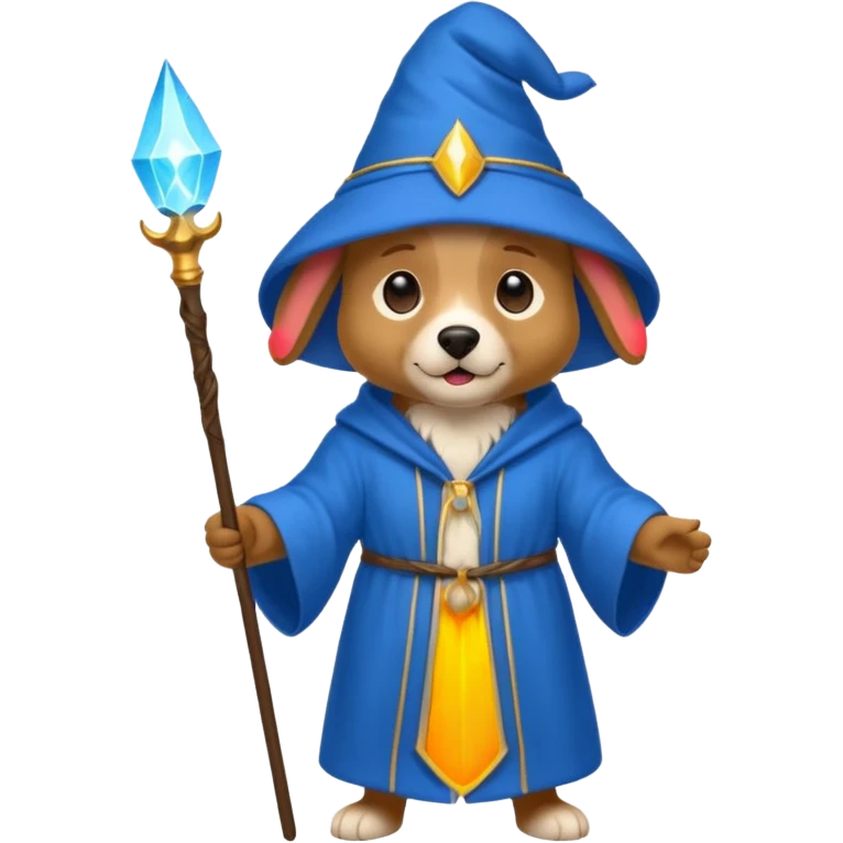 Dog wizard emoji