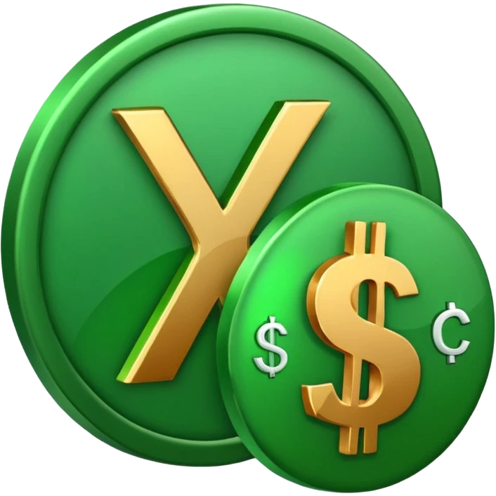 animated checkmark emoji with dollar and cent symbols emoji