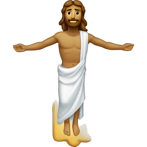 Une croix dorée et lumineuse comme jésus  emoji
