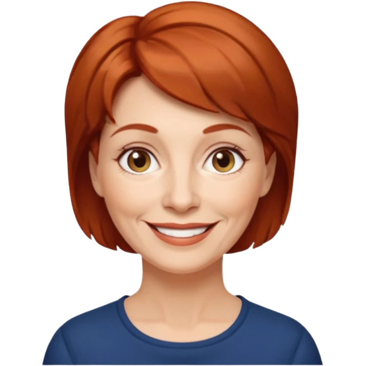 femme 60 ans cheveux courts et blond vénitien emoji