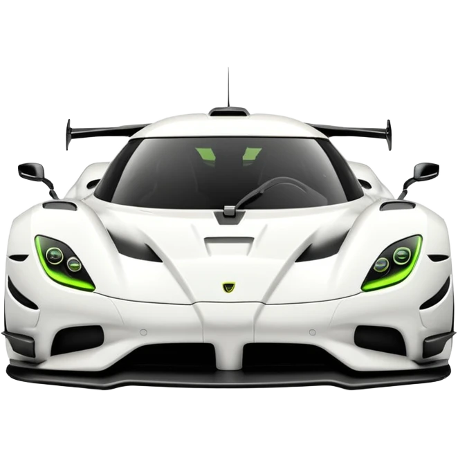 koniggseg jesko white look like real car  emoji