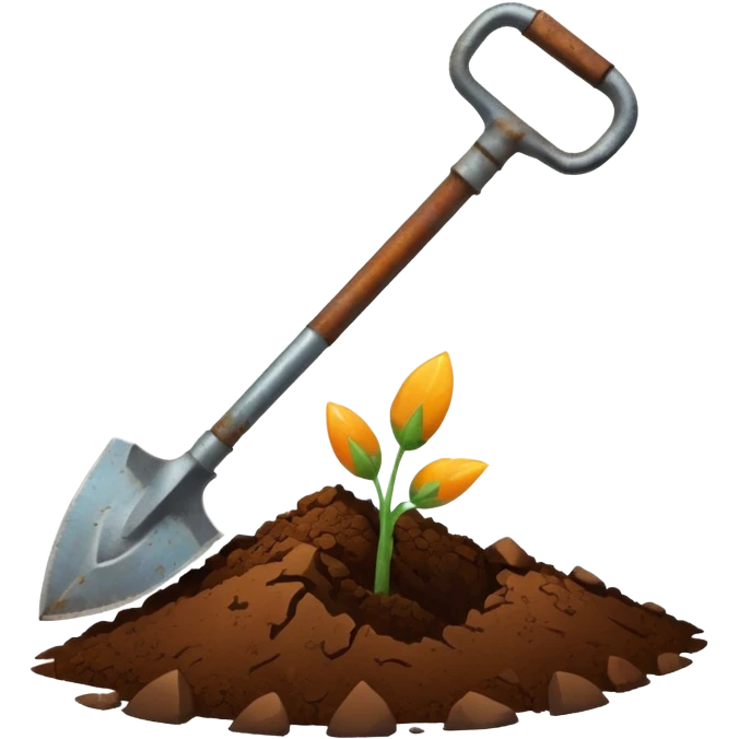 little spade for flower emoji