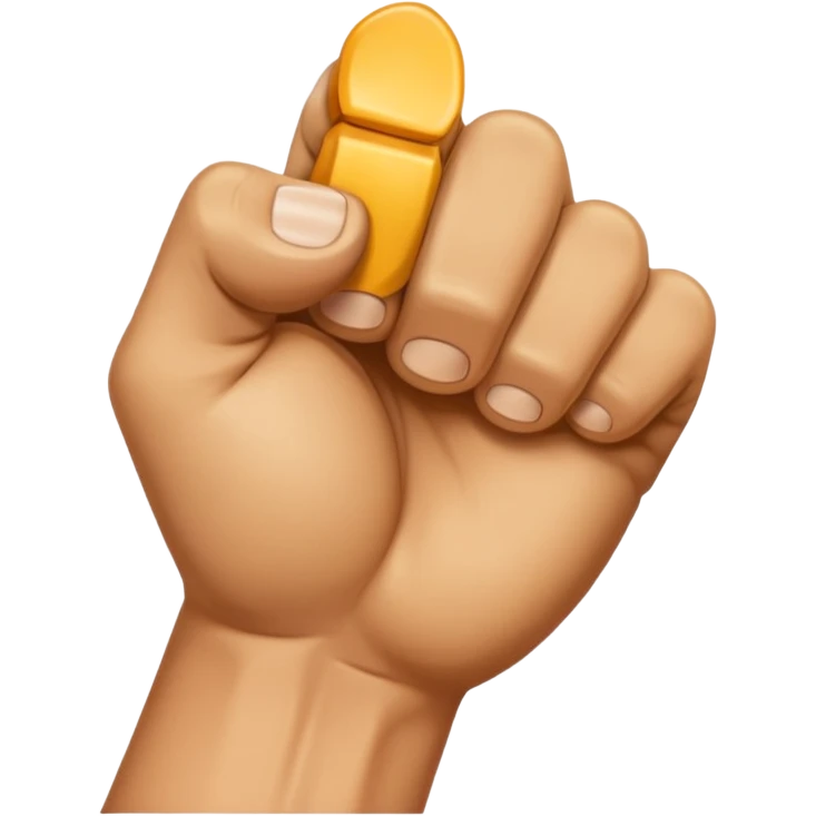 maño cerrada en forma de puño emoji