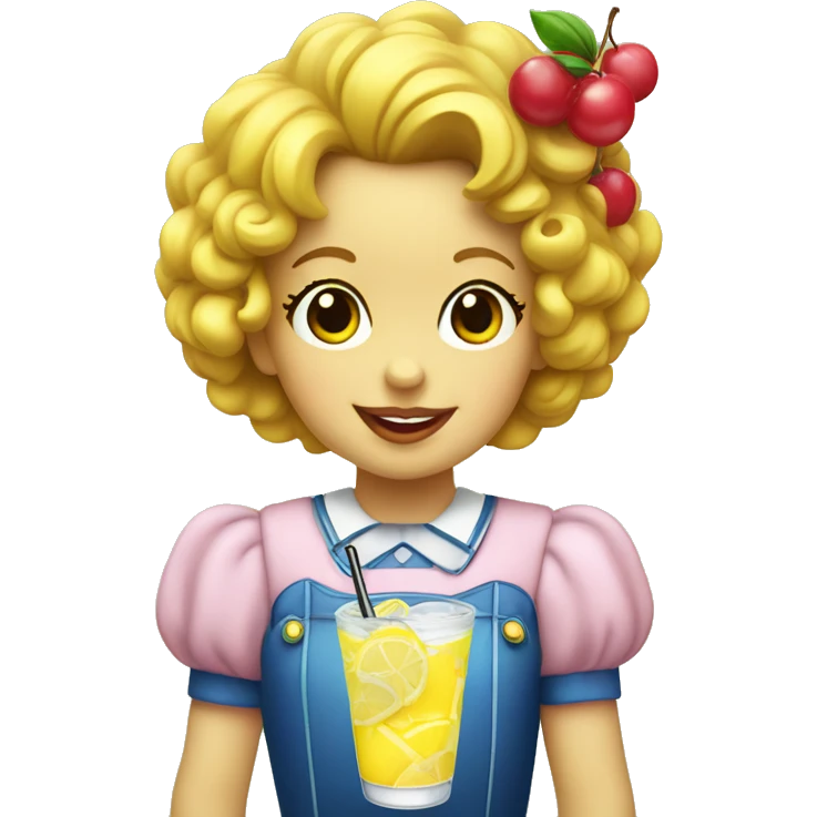 Shirley temple lemonade  emoji