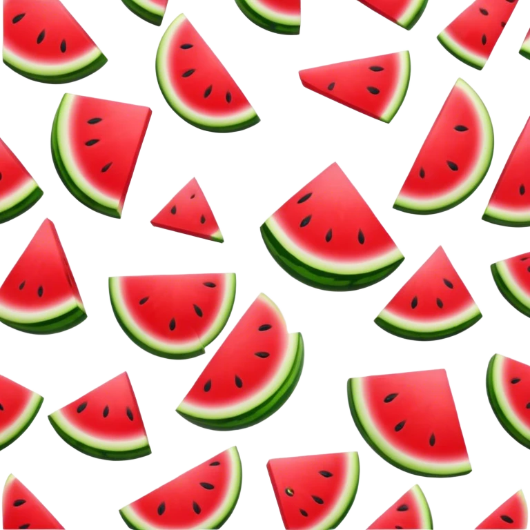 Water melon fell on  emoji