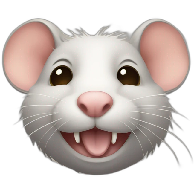 Rat avec moustache emoji