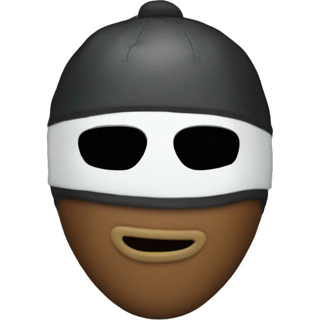 Emoji with a ski mask  emoji