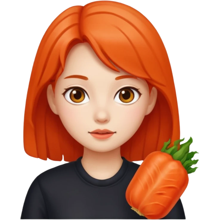 Wearing kimchi girl emoji