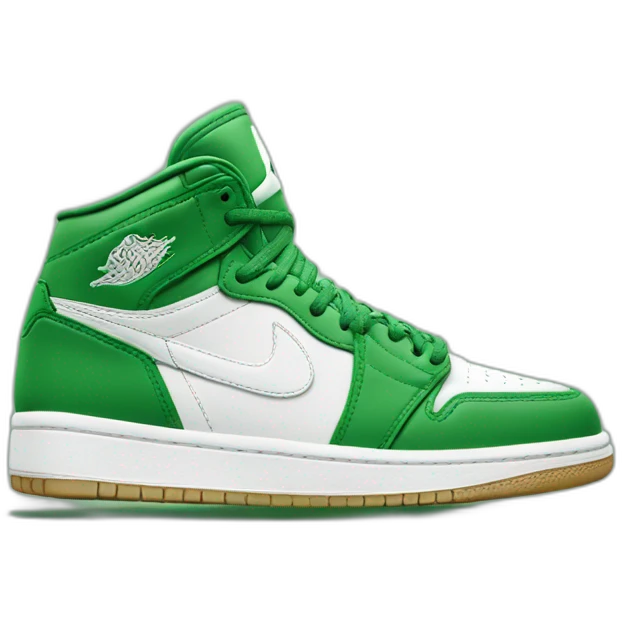 green and white air jordan emoji