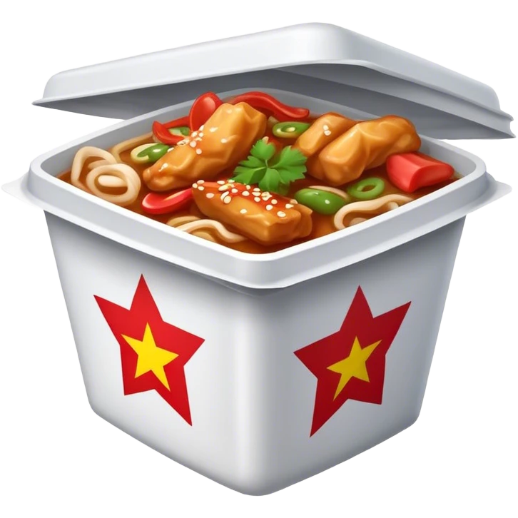 Chinese food take out emoji