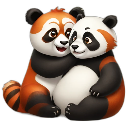 Panda and red panda emoji