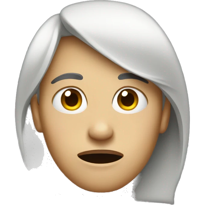 side eye with a open mouth emoji