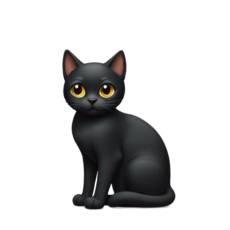 Gato negro emoji