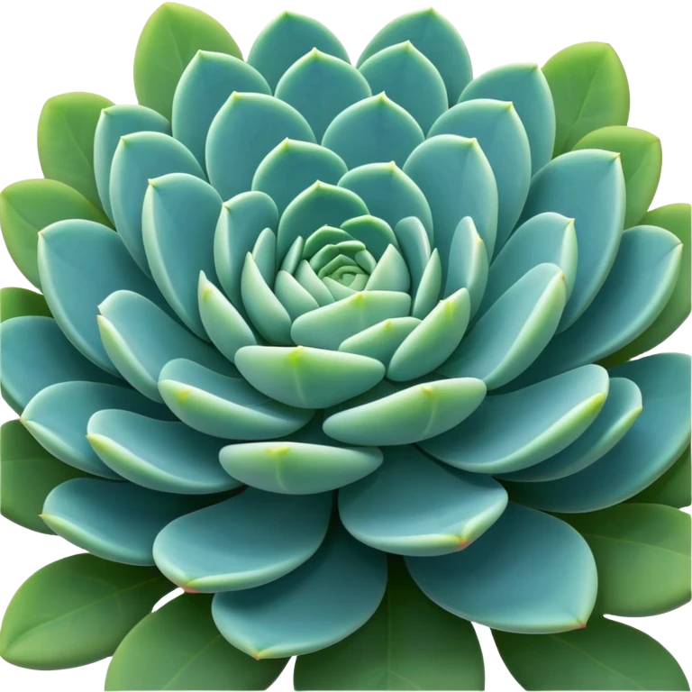 Sedum Pachyphyllum succulent plant with blue-green thick leaves emoji