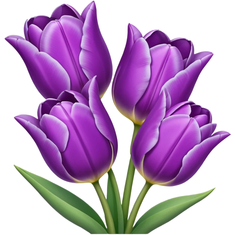 Light purple tulips emoji
