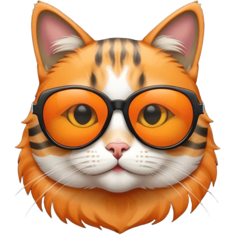 Cat wearing sunglasses emoji
