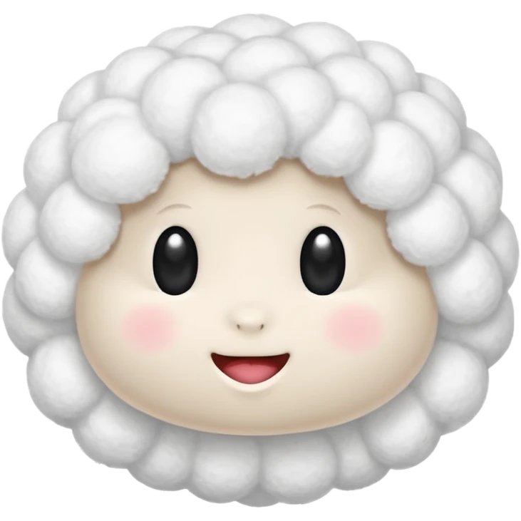 Cotton without face emoji