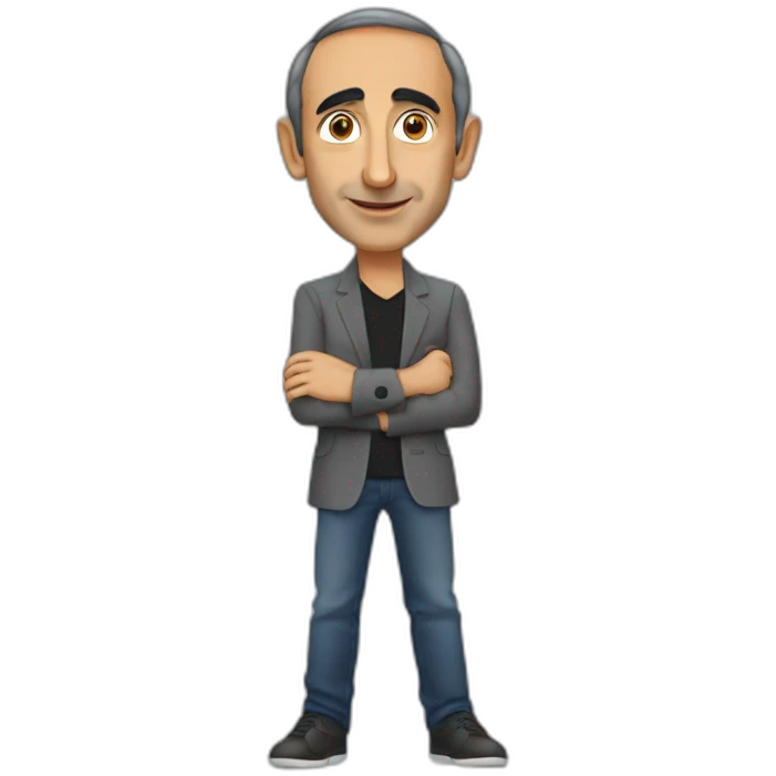 Eric zemmour qui indique une direction sur le côté avec son doigt emoji