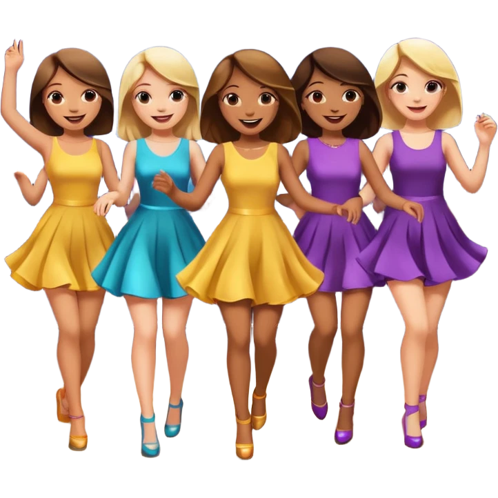 danse boite de nuit filles normales emoji