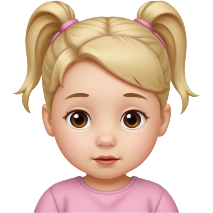 baby with ponytail emoji