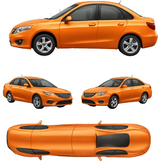 Orange car emoji