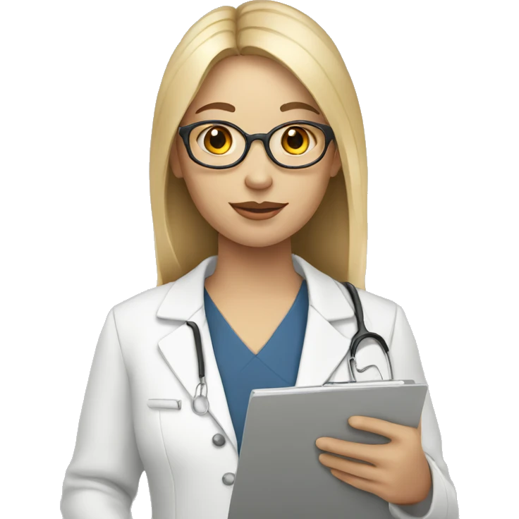 Therapist holding clipboard, very light skin emoji