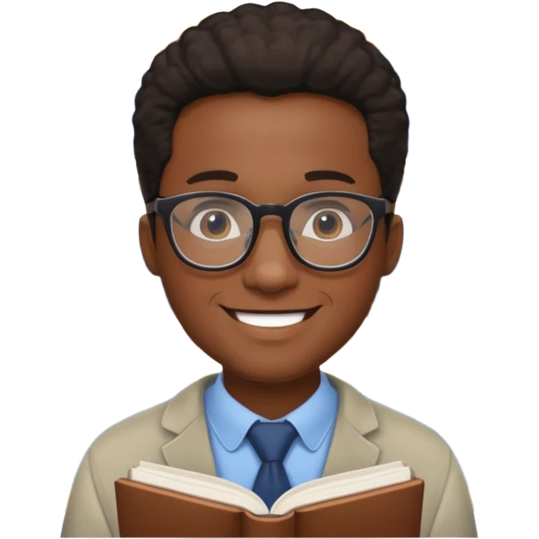 Bookstore Clerk black man emoji