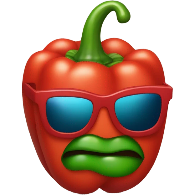 pepper with Mantel and sunglasses and necklace emoji