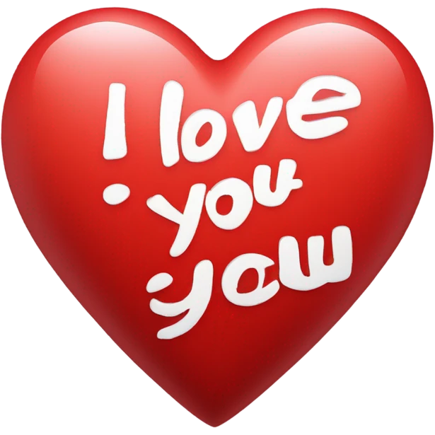 I love you heart emoji