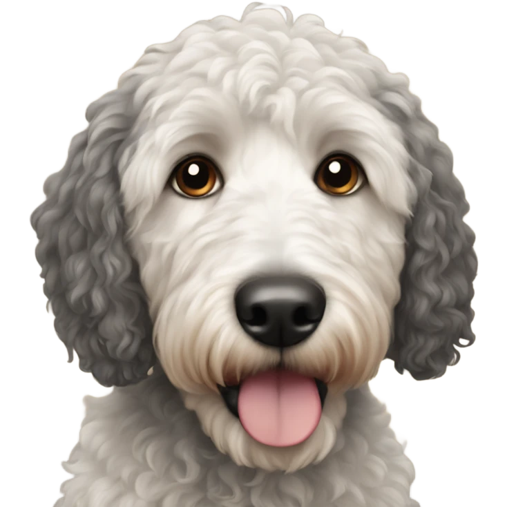Bernadoodle dog emoji