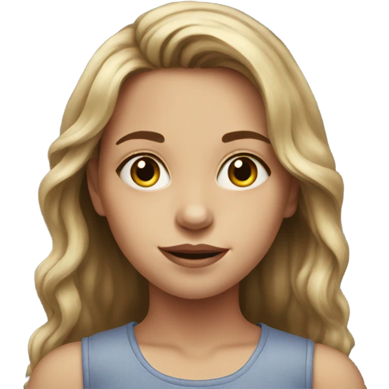 realistic portrait of a girl emoji