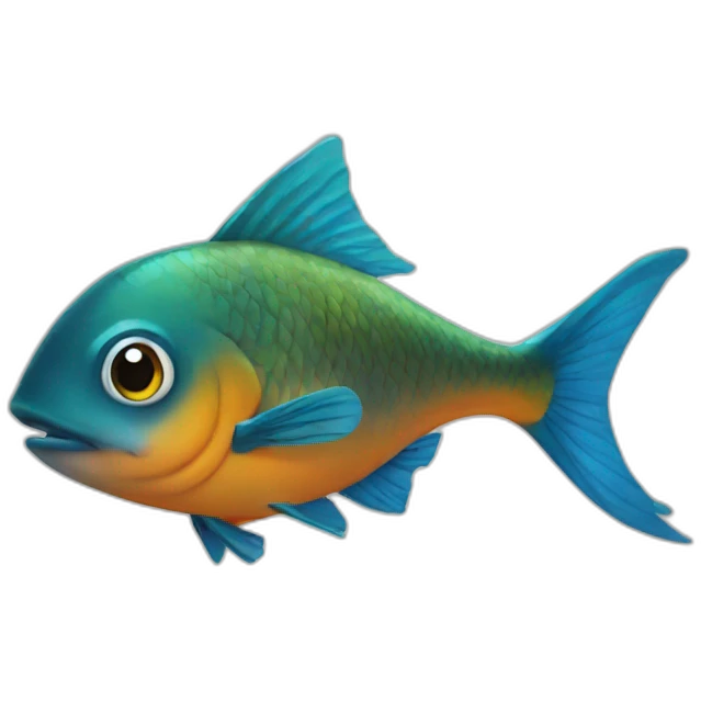 Un poisson emoji