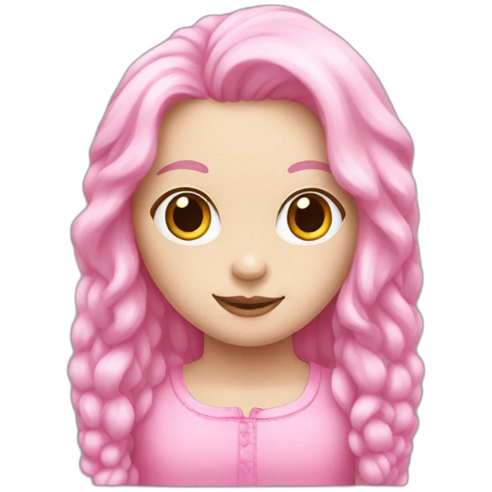 Pink ragdoll  emoji