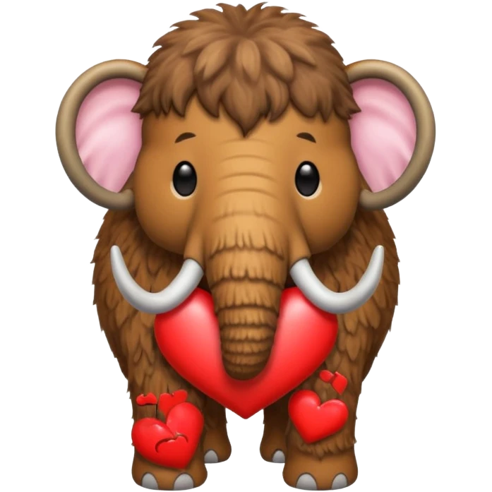 mamut lanudo con corazon para copiar y pegar en chat emoji