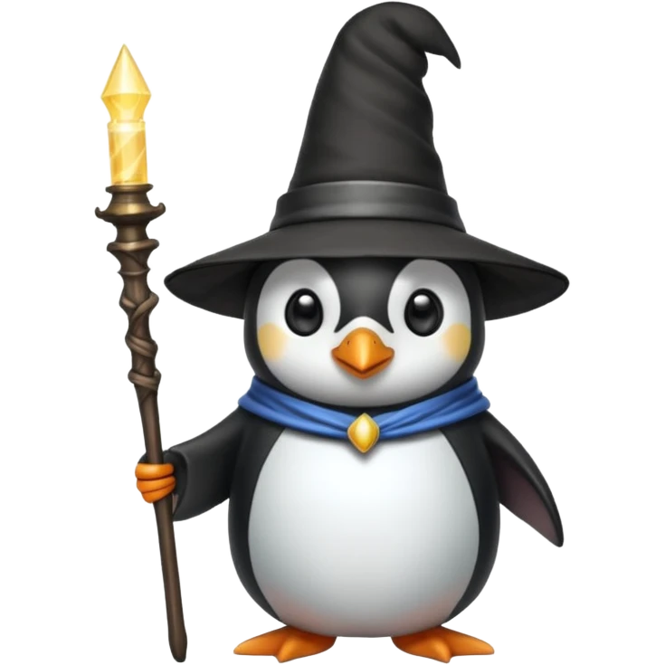 Penguin Wizard emoji