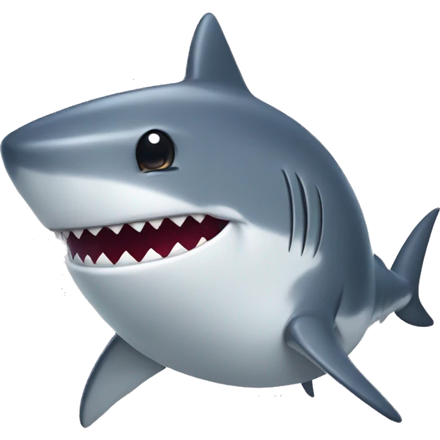 Cute shark with pant emoji