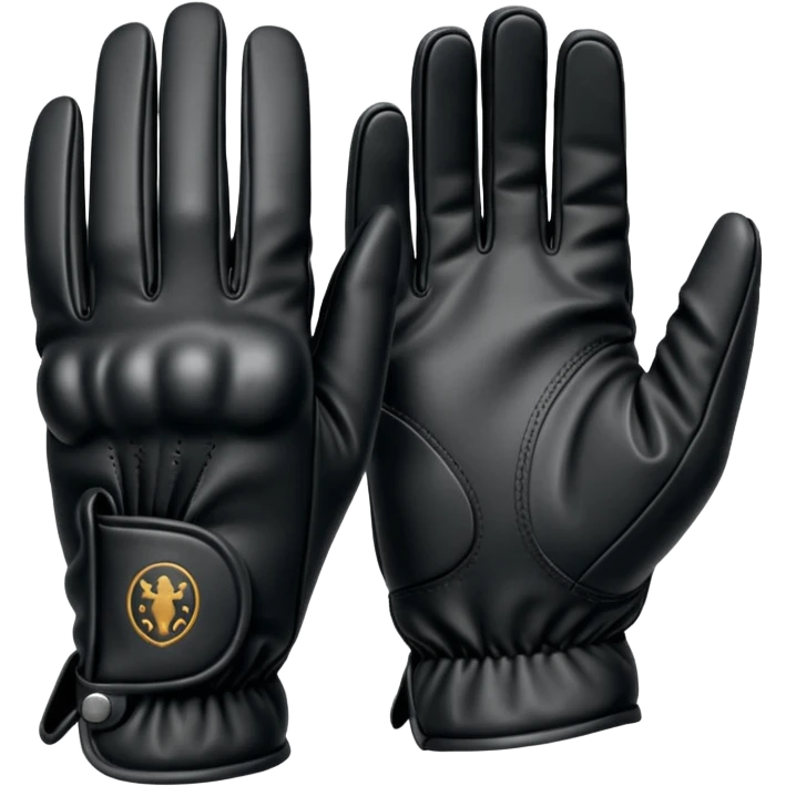 guantes negros hipica mas para pareolimpico emoji