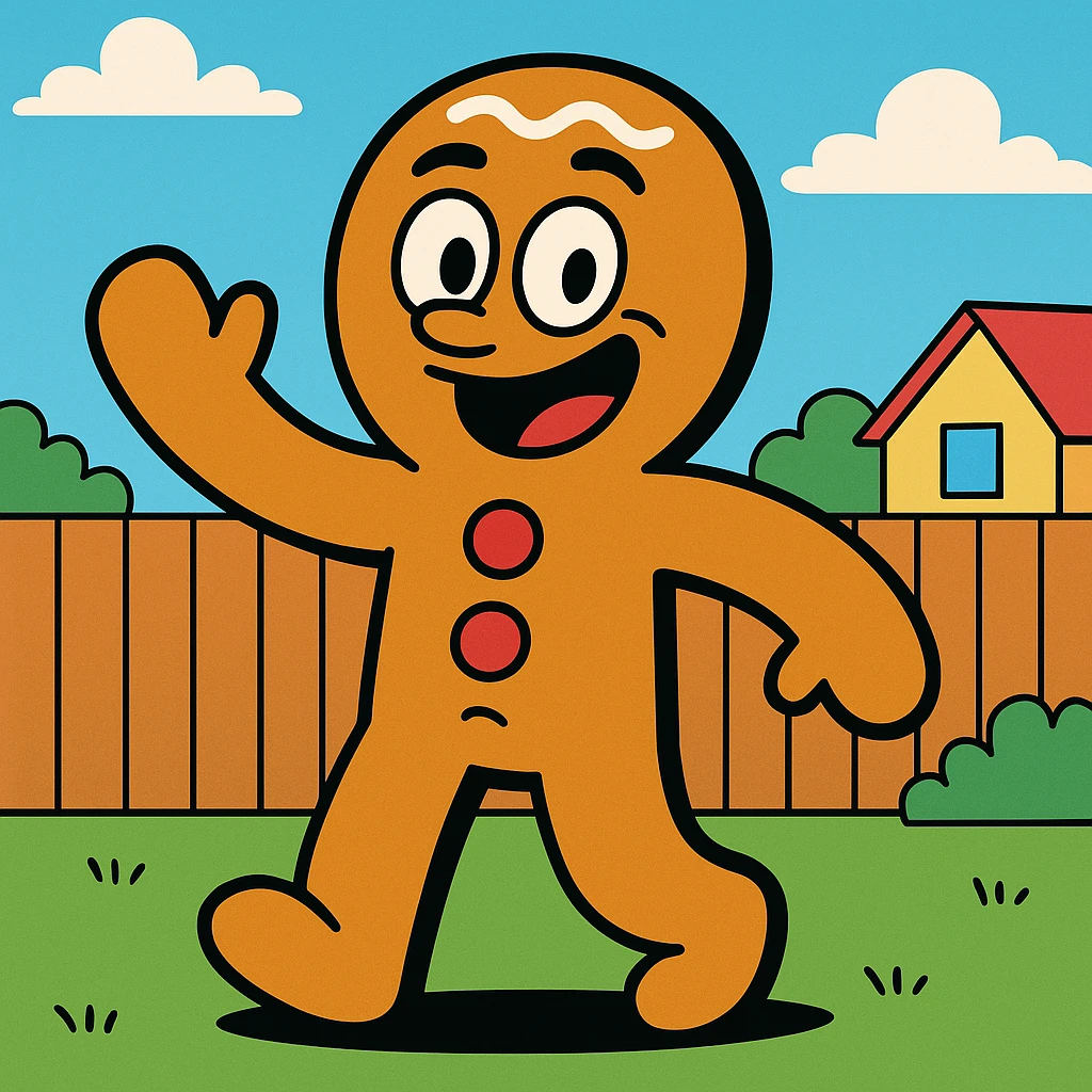 gingerbread man emoji
