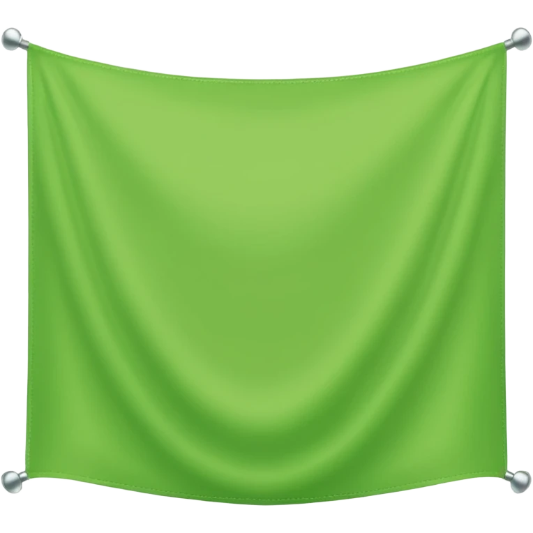 Flat light green horizontal banner emoji