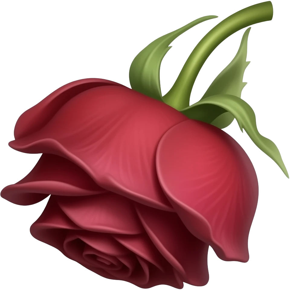 Wilted rose emoji