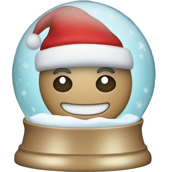 Christmas snowglobe emoji