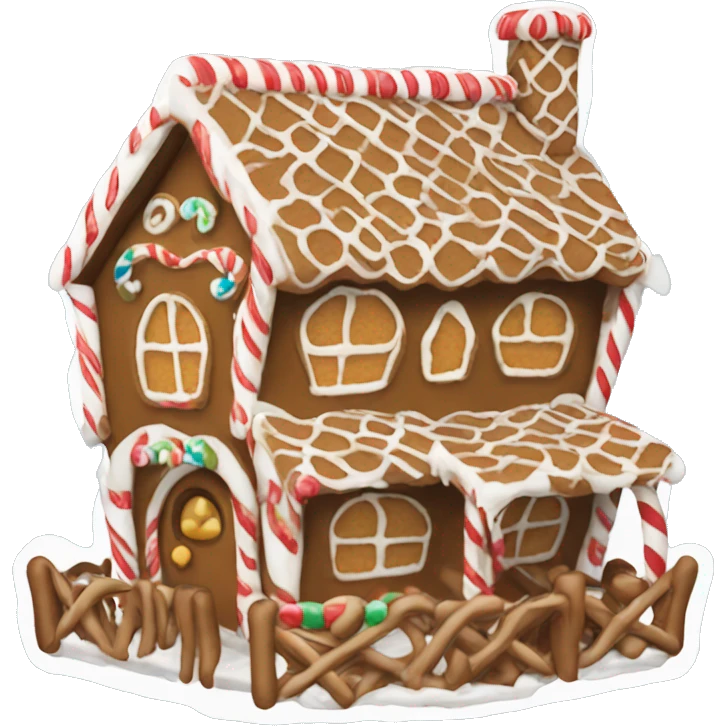 gingerbread house emoji