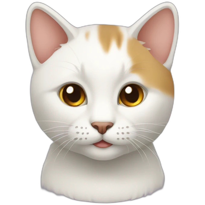 白色小猫 emoji