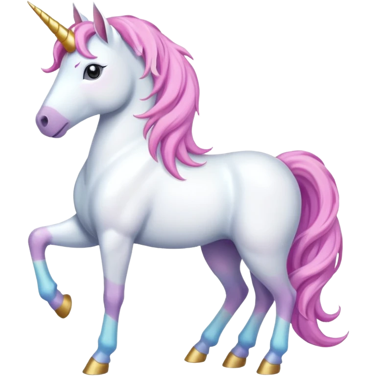 unicorn with pastel colors emoji