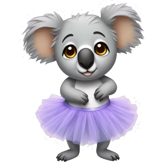 Koala with a tutu emoji