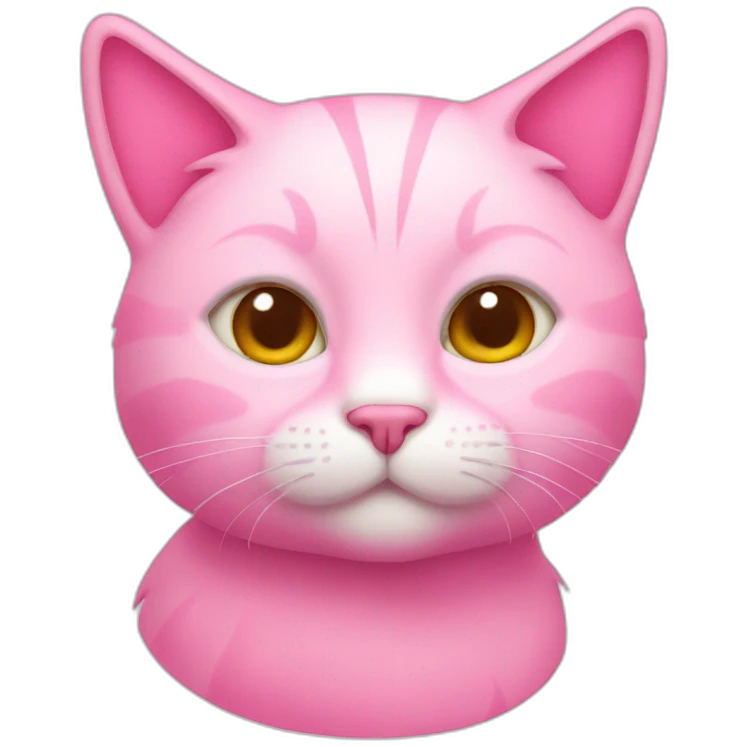 Pink cat emoji